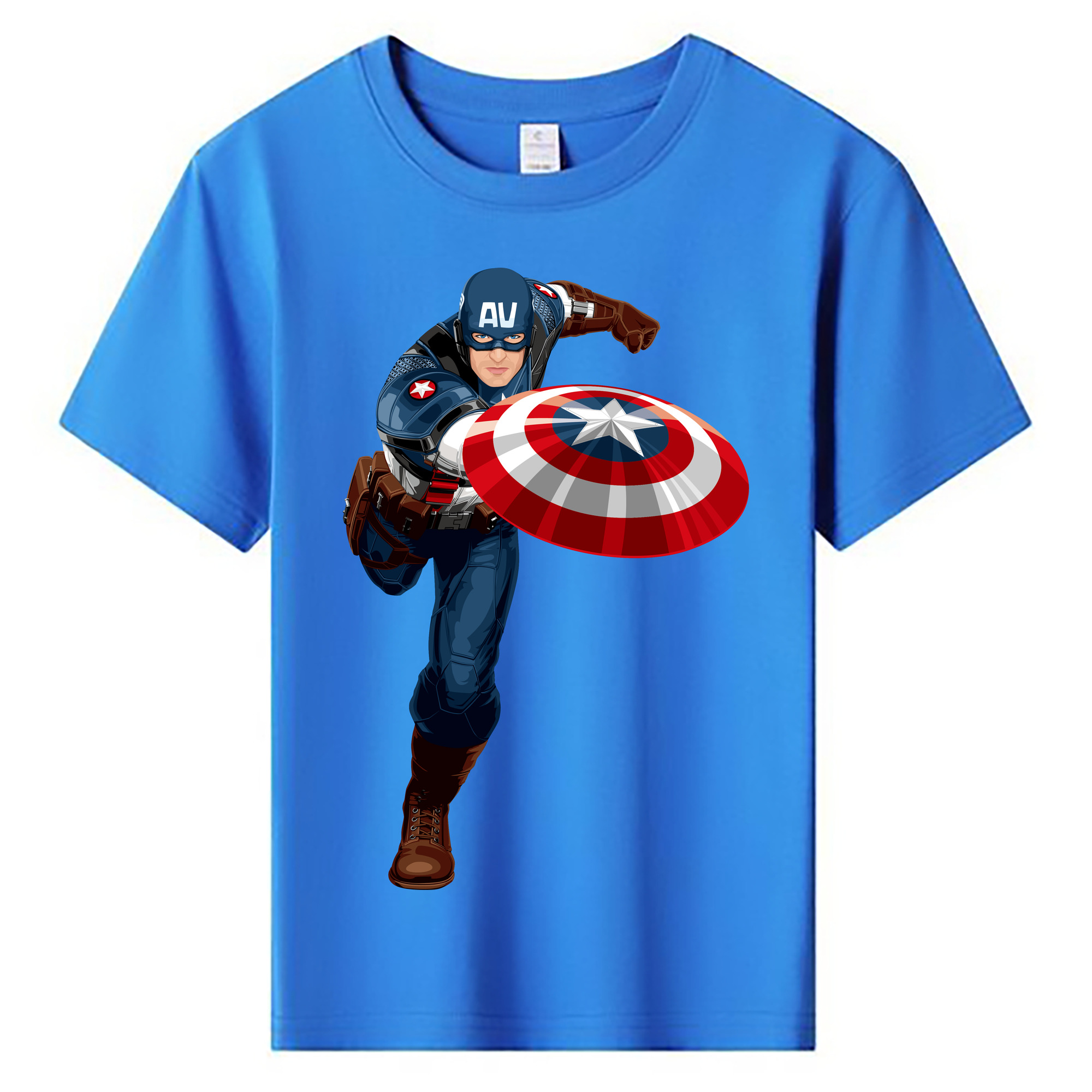 （画像用） アベンジャーズ The Avengers 綿100％キッズTシャツ（フロントプリント）